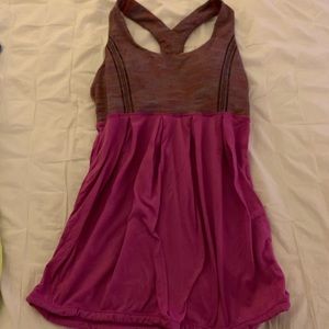Pink lululemon tank top